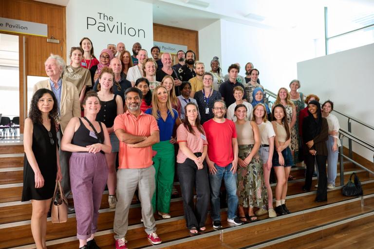 A group photo of the members of the citizens climate assembly