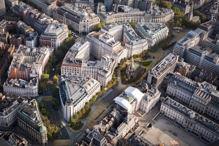 Aerial image of Strand Aldwych