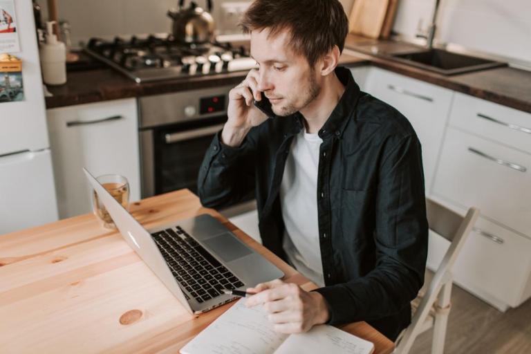 Man on phone