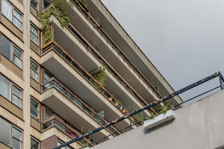 Image showing some of Huguenot House balconies