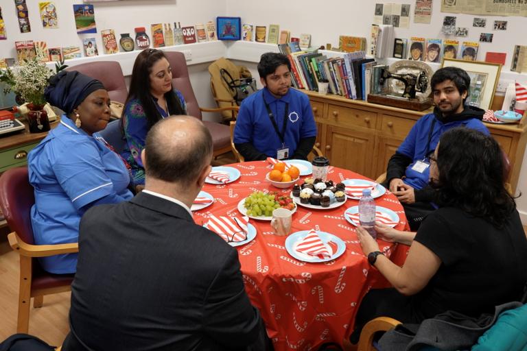 Cllr Adam Hug and Cllr Nafsika Butler-Thalassis meeting with homecare workers in Westminster