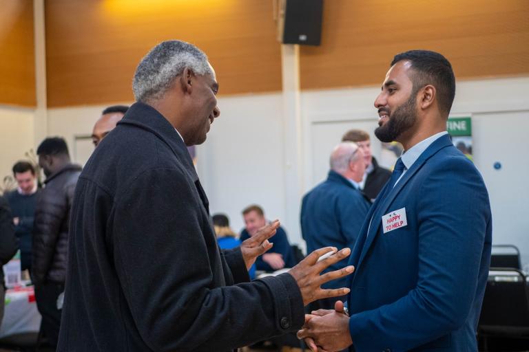 Westminster City Council employee chatting with a resident