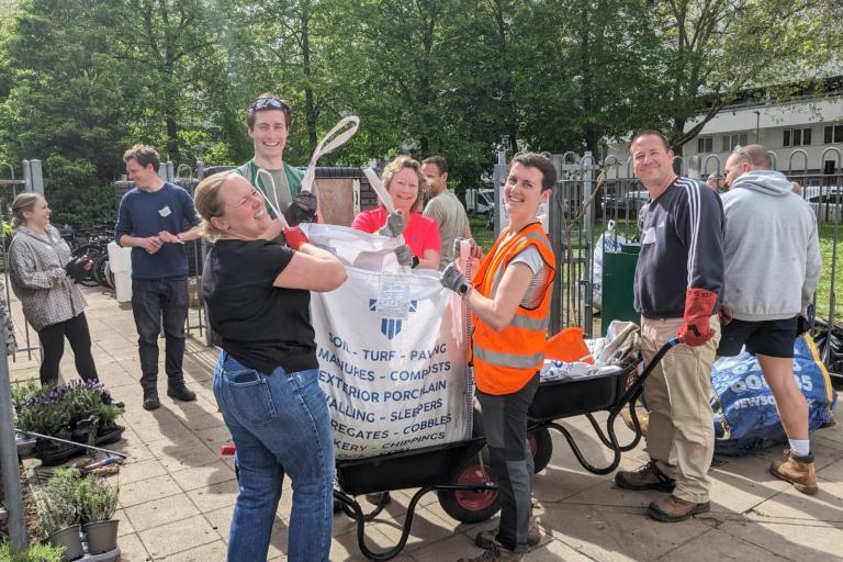 Workers at Lisson Green