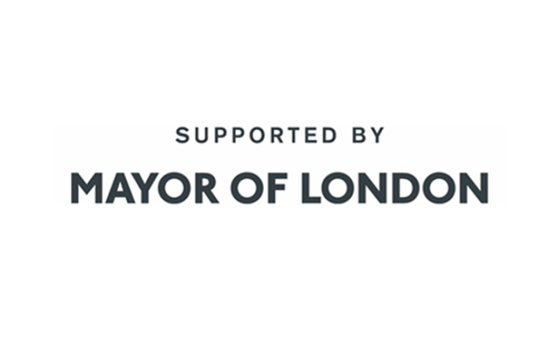 Mayor of London logo which says 'supported Mayor of London'