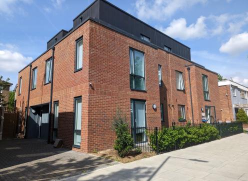 The new homes that have finished being built on Lanark Road