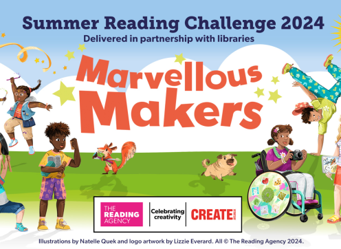 The official poster for the Summer Reading Challenge 2024. 