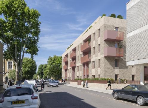 View of Westmead redevelopment from Tavistock Road