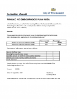 Pimlico Resident Declaration of Result