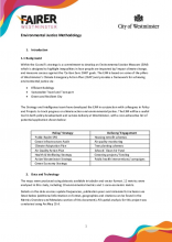 Environmental Justice Measure methodology