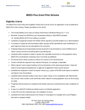 MEES Plus Eligibility Criteria