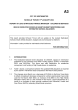 A3 2023-24 DSG monitoring and estimated school balances, 17 January 2024