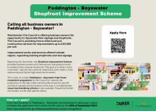 Paddington and Bayswater shopfront guidance flyer