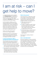 I am at risk – can I get help to move FAQ's