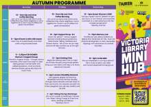 Victoria Library mini-hub autumn programme