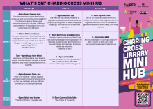 Charing Cross Library mini-hub autumn programme