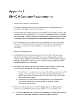 EHHCH appendix 2, operator requirements