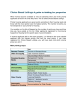 Choice based lettings guide - bidding summary