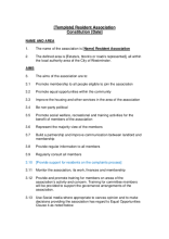 Resident Association Constitution template