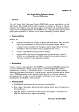 A4 Appendix A High Needs Block Reference Group Terms of Reference