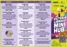 Victoria Library mini-hub winter programme