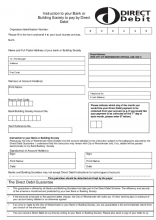 Direct Debit form