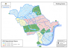 Parking zone map