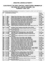 Situation of Polling Stations in Westminster notice