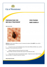 Bed bug treatment preparation