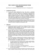 St John's Wood Neighbourhood Forum Constitution