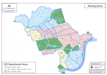 Map of parking zones