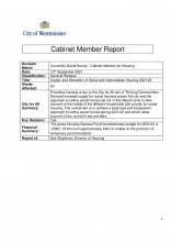 Social housing supply and allocations 2021-22